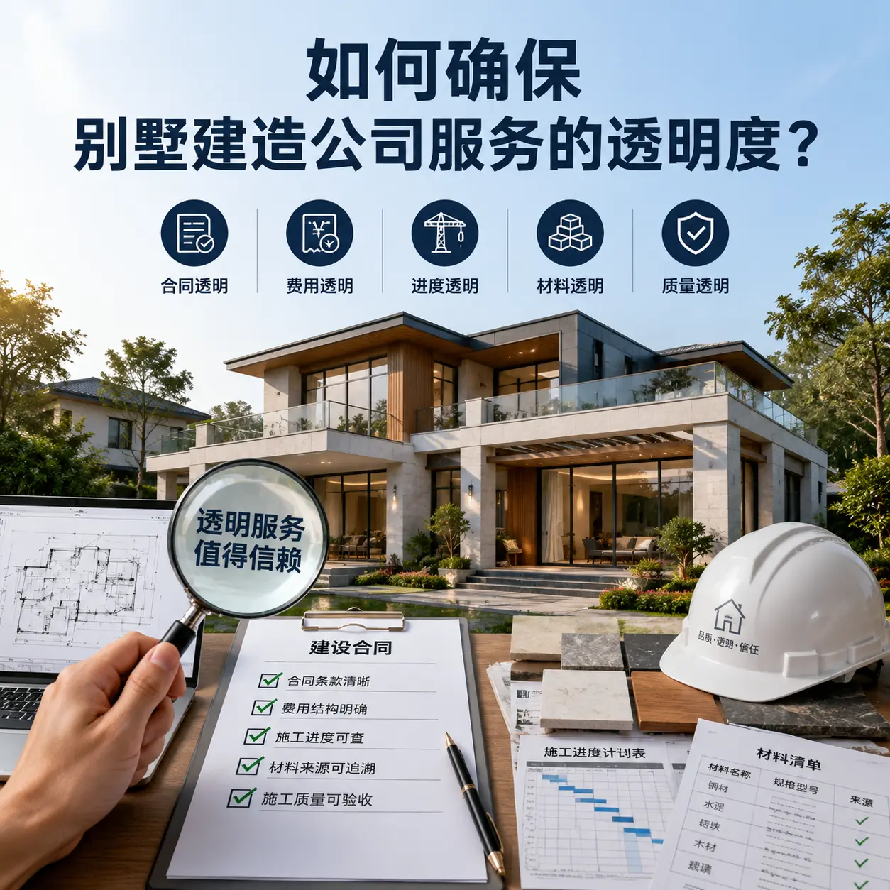 在 汇川 如何确保别墅建造公司服务的透明度？
