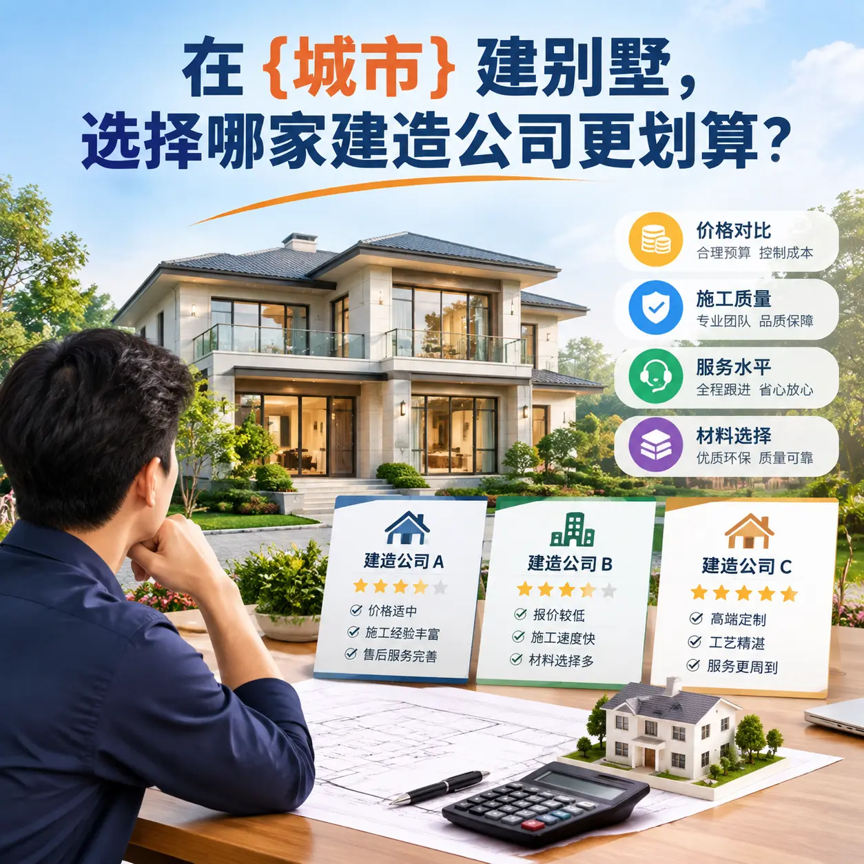 在 汇川 建别墅，选择哪家建造公司更划算？