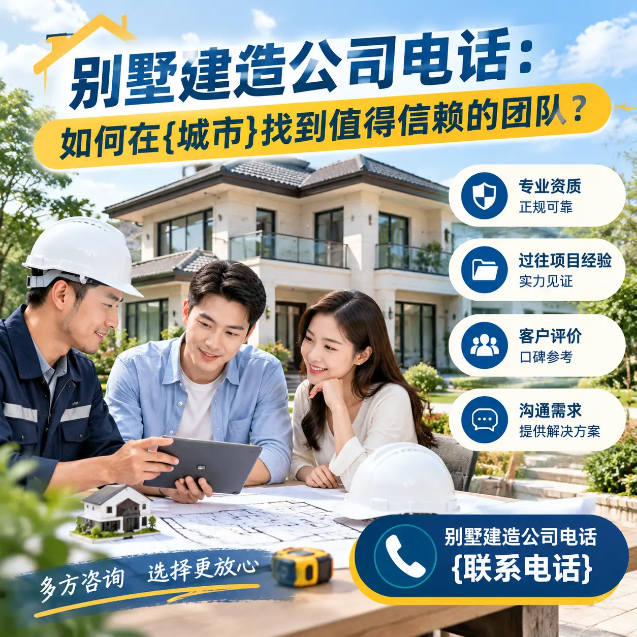 别墅建造公司电话：如何在汇川找到值得信赖的团队？