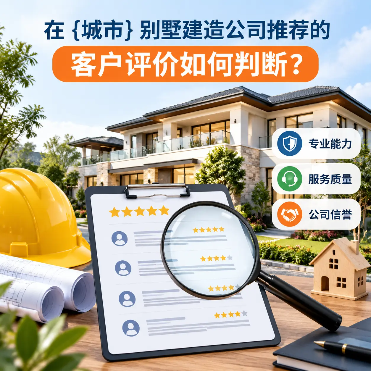 在 汇川 别墅建造公司推荐的客户评价如何判断？