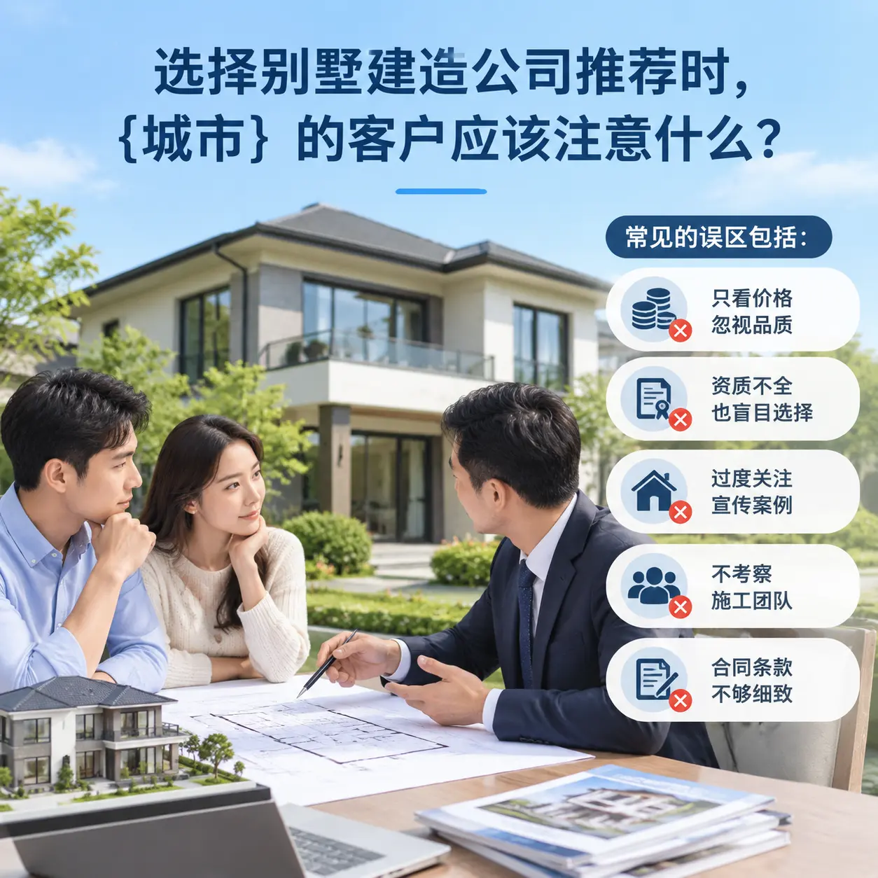 选择别墅建造公司推荐时，汇川 的客户应该注意什么？