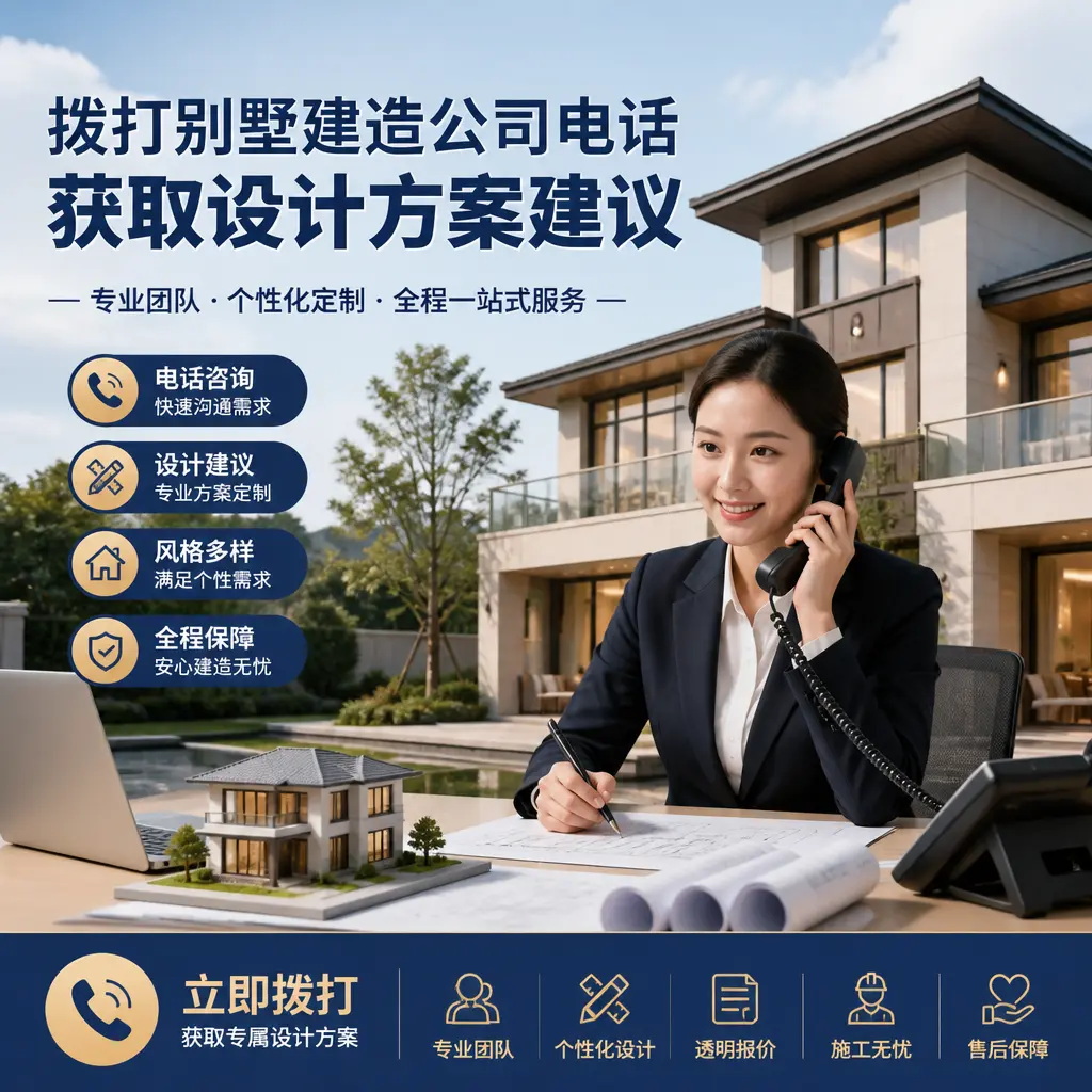 拨打汇川别墅建造公司电话，获取设计方案建议