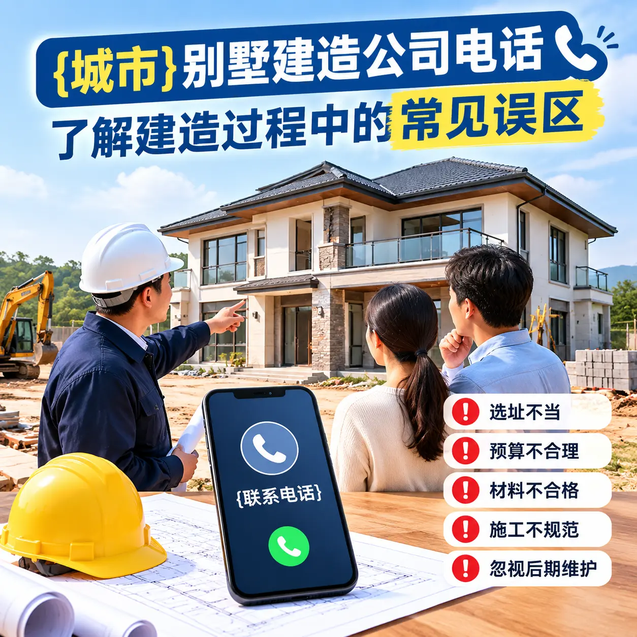 汇川别墅建造公司电话,了解建造过程中的常见误区