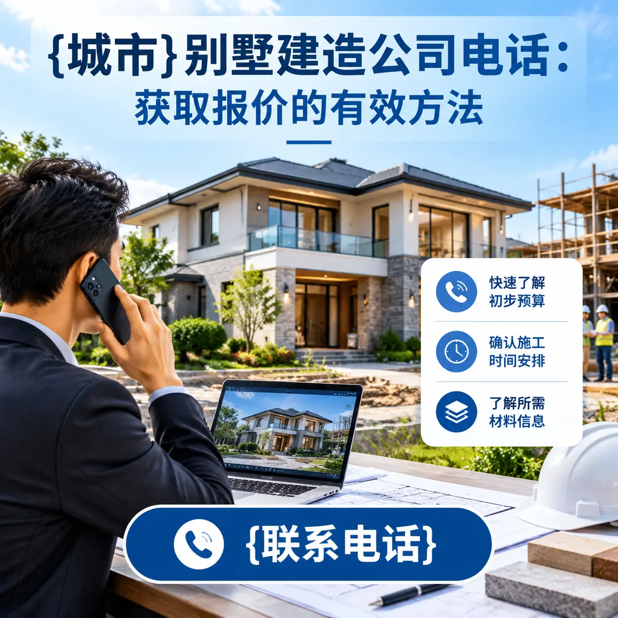 汇川别墅建造公司电话：获取报价的有效方法