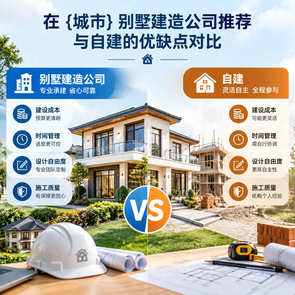 在 汇川 别墅建造公司推荐与自建的优缺点对比